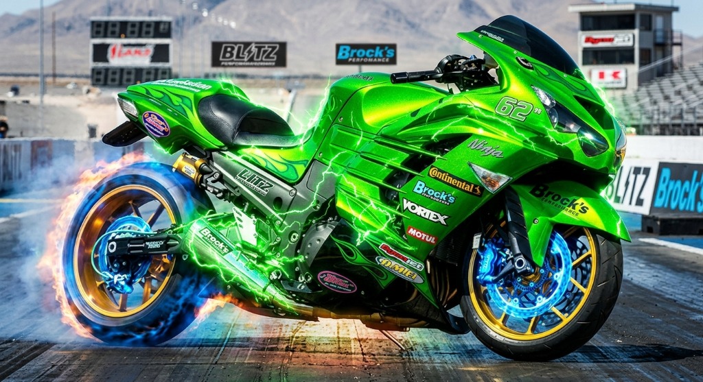 Brock's Performance Kawasaki Ninja ZX-14R Hypersport & Drag Exhaust System — Roxstar Performance South Africa