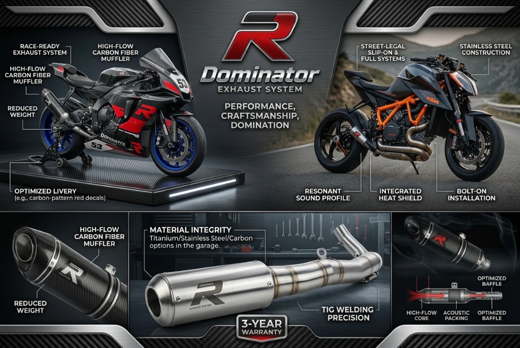 Dominator Exhaust System — Performance, Craftsmanship, Domination Technical Engineering Breakdown