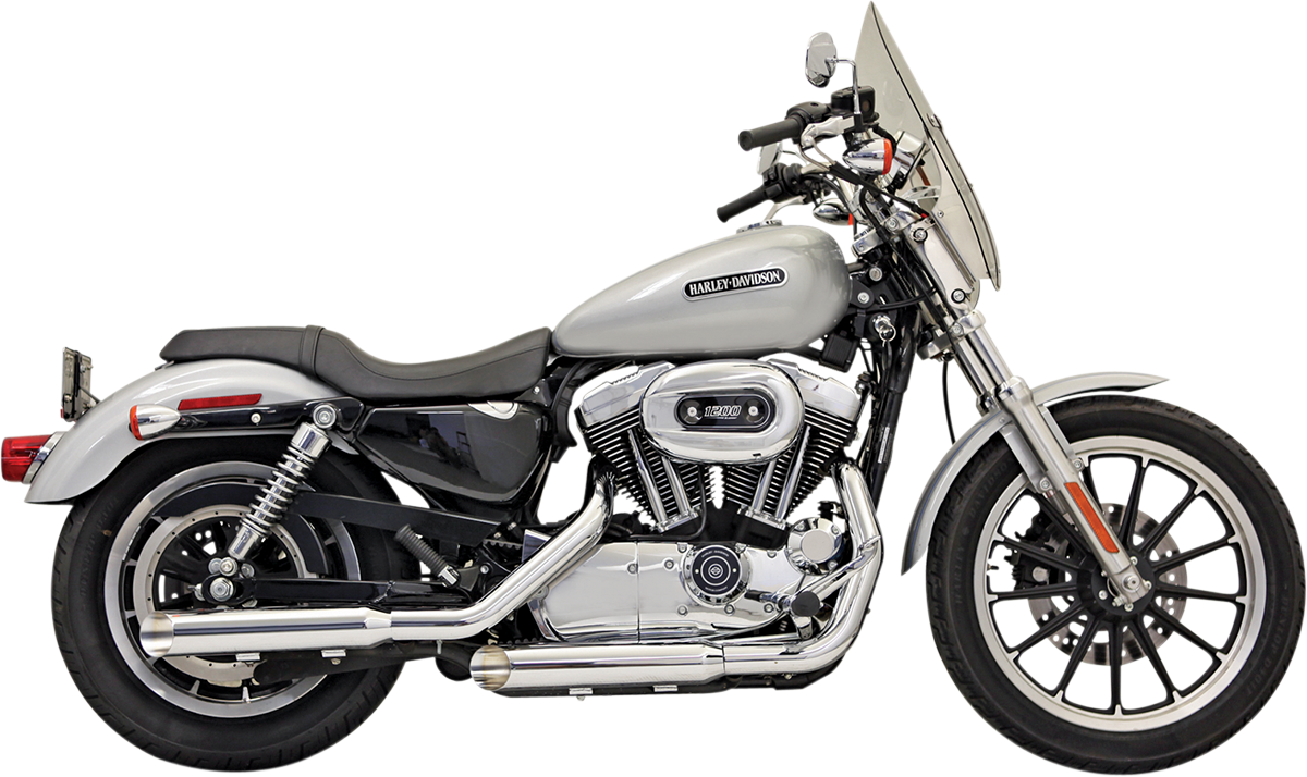 Bassani 3-Inch Firepower Slip-On Mufflers - Sportster XL — Harley-Davidson Sportster XL (2014-2022) (BAS-1X32EB)
