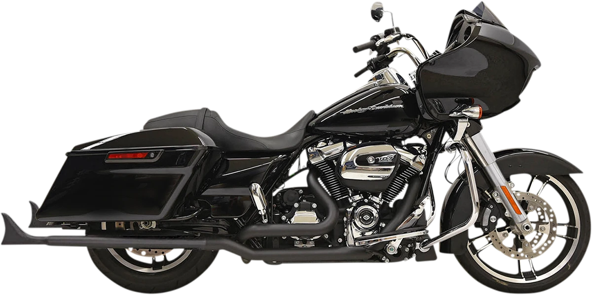 Bassani 36-Inch Fishtail Slip-On Mufflers - M8 Touring — Harley-Davidson Touring M8 (2017-2024) (BAS-1F26E)