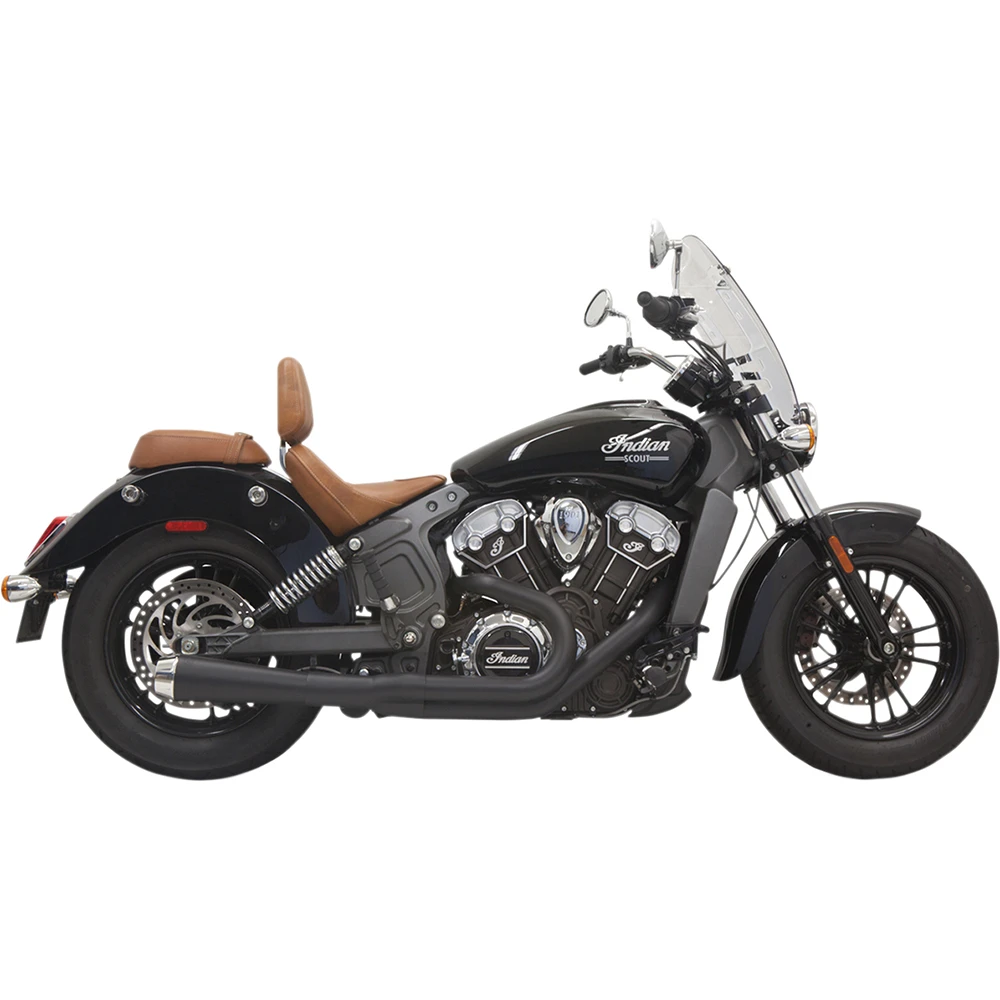 Bassani Road Rage 2-into-1 Stepped System - Indian Scout — Indian Scout, Scout Bobber, Scout Rogue, Scout Sixty (2015-2024) (BAS-1I14EB)