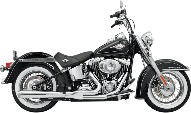 Bassani Road Rage 2-into-1 Long Mega - Twin Cam Softail — Harley-Davidson Softail Twin Cam (1986-2017) (BAS-13111J)
