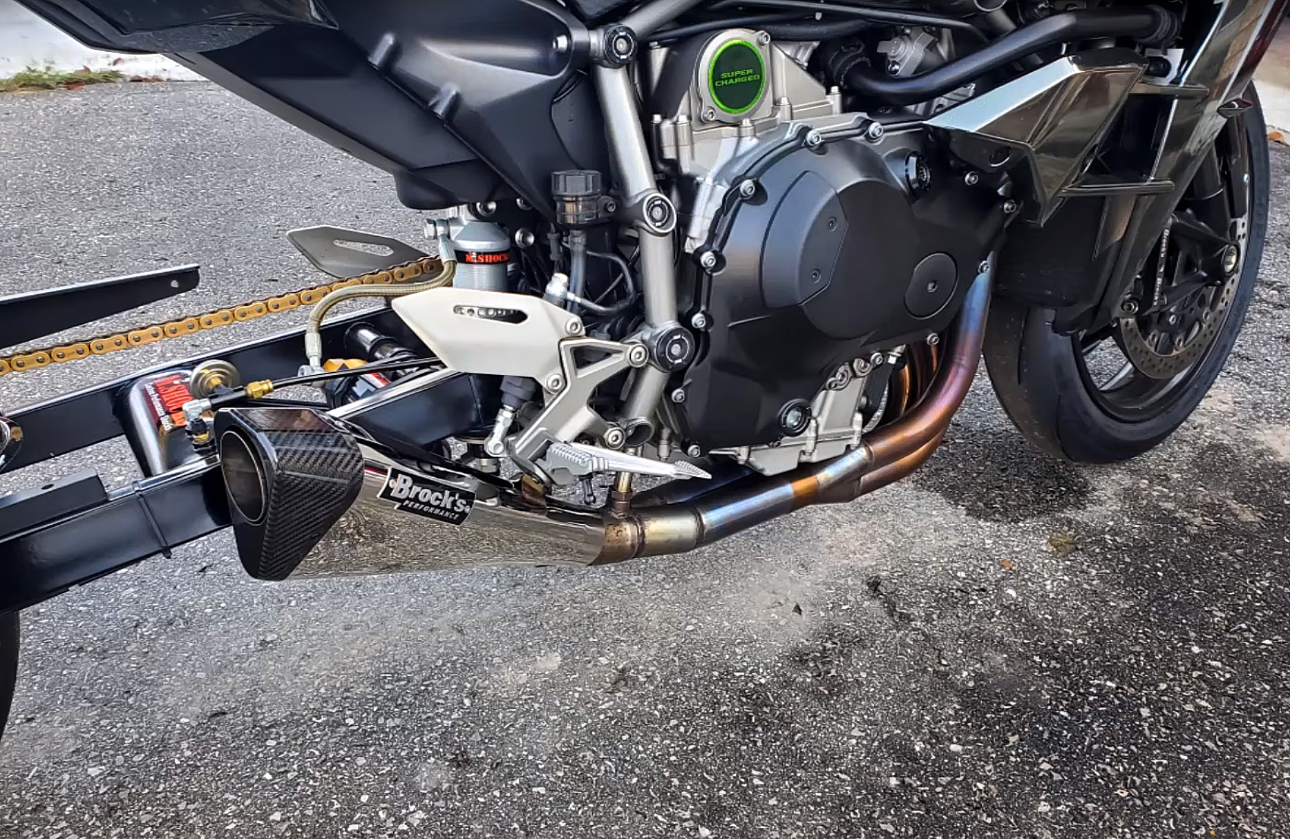 Brock's Penta-Carbon Full Titanium Exhaust - Kawasaki Ninja H2 — Kawasaki Ninja H2 & H2 Carbon (2015-2024) (BRO-PC-H2)