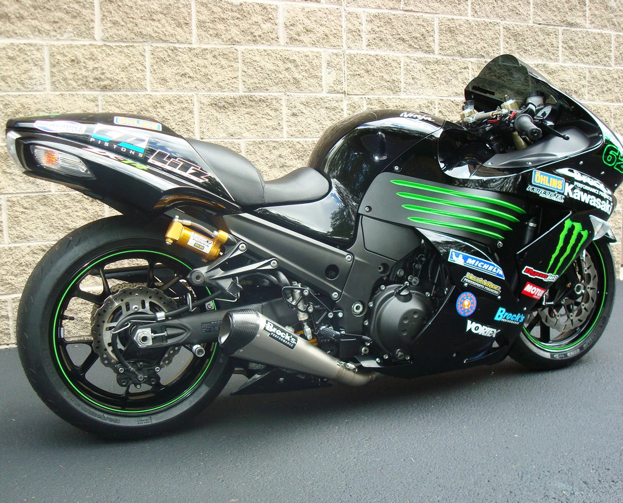 Brock's Street Megaphone Full System - Kawasaki ZX-14R — Kawasaki Ninja ZX-14 / ZX-14R (2006-2024) (BRO-SM-ZX14)