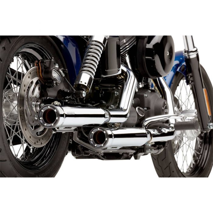 Cobra 3-Inch Race Pro Slip-Ons - M8 Street Bob / Slim — Harley-Davidson Softail M8 (2018-2024) (COB-6056B)