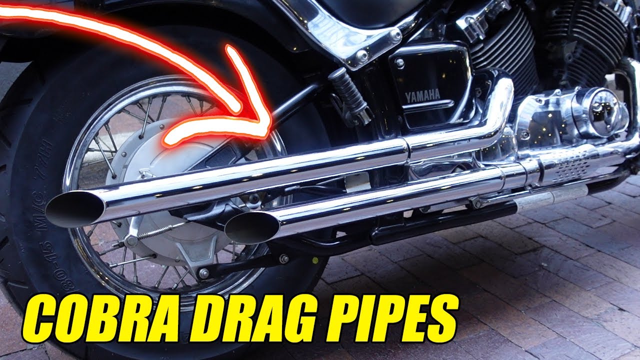 Cobra Dragsters Full Exhaust System - Yamaha V-Star 650 — Yamaha V-Star 650 Classic & Custom (1998-2020) (COB-2811)