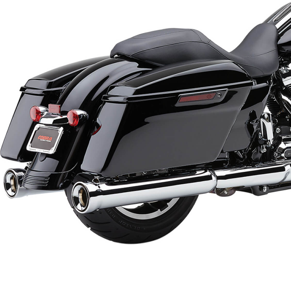 Cobra Neighbor Hater 4.5" Slip-Ons - M8 Touring (Chrome) — Harley-Davidson Touring M8 (2017-2024) (COB-6109)