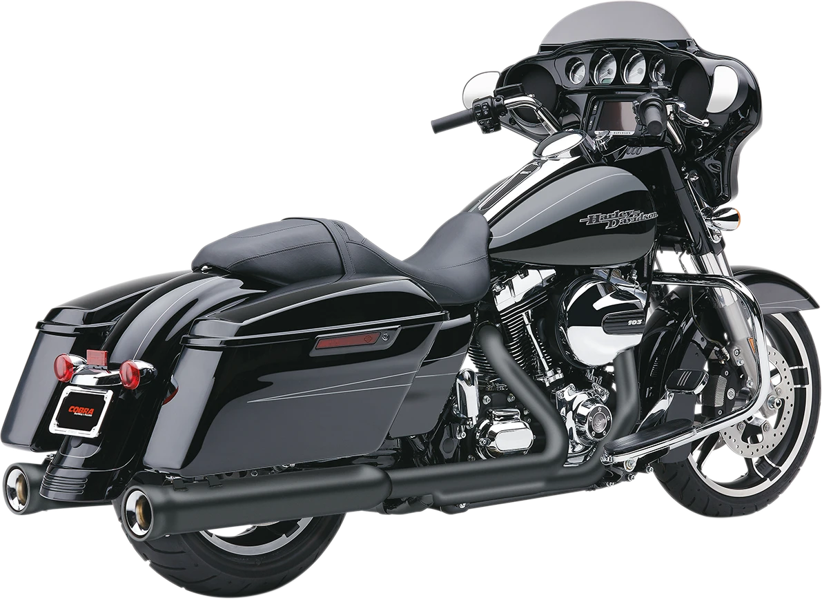 Cobra Neighbor Hater 4.5" Slip-Ons - M8 Touring (Black) - Cobra USA (COB-6109RB)