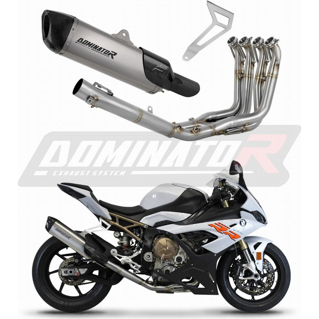 Dominator De-Cat Titanium Link Pipe - BMW S1000RR 2019-2024 — BMW S1000RR & M1000RR (2019-2024 K67/K66) (DOM-LNK-S10RR)