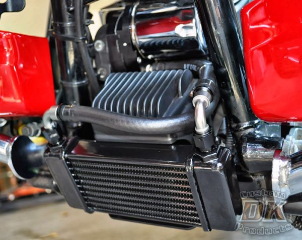 Feuling High-Flow Billet Oil Cooler Adapter - Harley Touring — Harley-Davidson Touring Twin Cam & M8 (1999-2024) (FEU-2224)