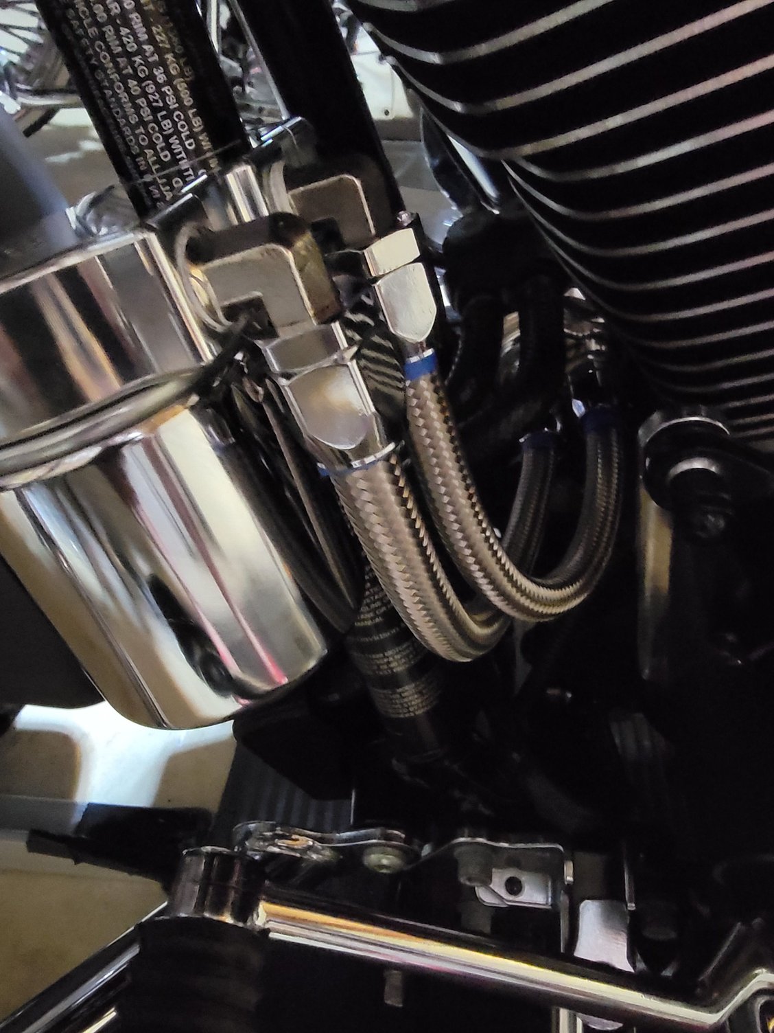 Feuling Remote Oil Filter Relocation Kit - Harley Softail — Harley-Davidson Softail M8 & Custom V-Twins (2018-2024) (FEU-8310)