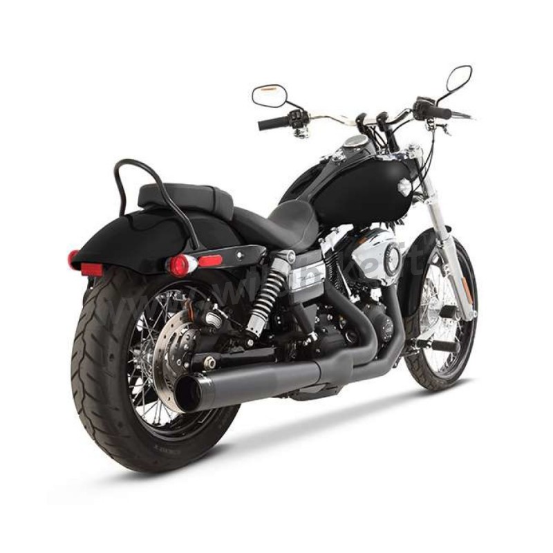 Rinehart 2-into-2 Staggered Dual Exhaust - Dyna FXD — Harley-Davidson Dyna FXD (2006-2017) (RIN-300-0300)