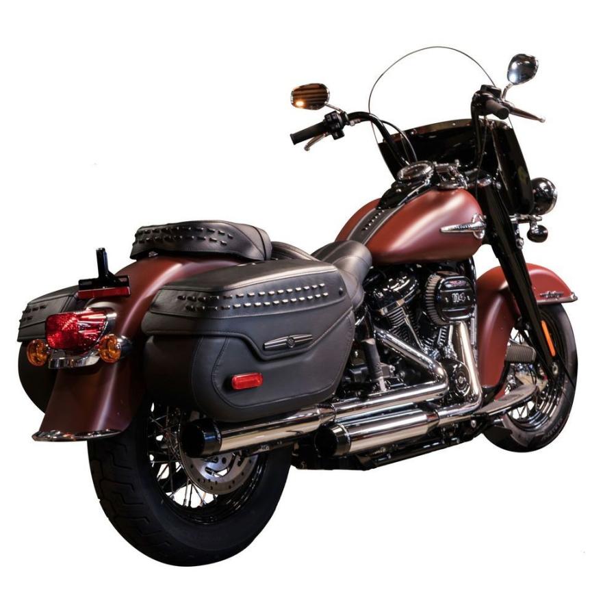 Rinehart 3" Slip-On Mufflers - M8 Softail Street Bob / Slim — Harley-Davidson Softail M8 (2018-2024) (RIN-500-1210)