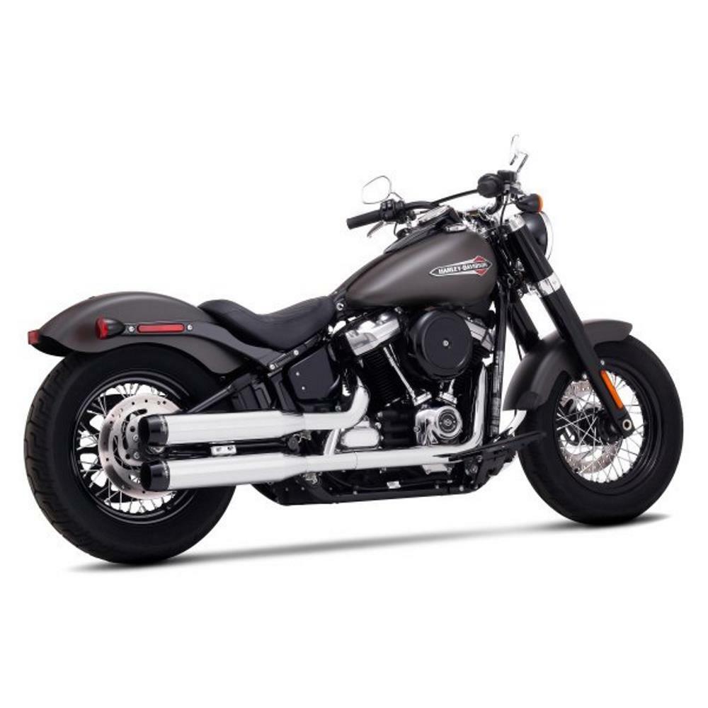 Rinehart Church Key 4" Slip-Ons - M8 Softail Fat Boy/Breakout — Harley-Davidson Softail M8 Wide Tire (2018-2024) (RIN-500-1200)