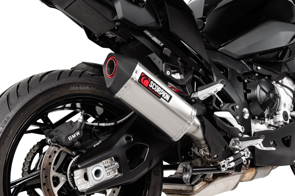 Scorpion Stainless De-Cat Header Pipe - BMW S1000XR — BMW S1000XR (2020-2024 K69 Platform) (SCO-RBM79DECAT)