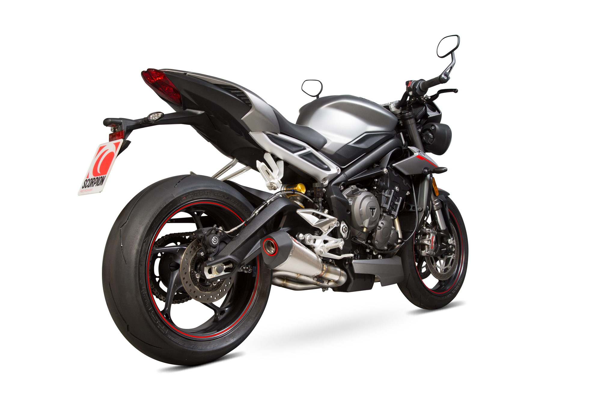 Scorpion Serket Taper Slip-On - Triumph Street Triple 765 — Triumph Street Triple 765 S, R, RS & Moto2 Edition (2017-2024) (SCO-RTR78TEO)