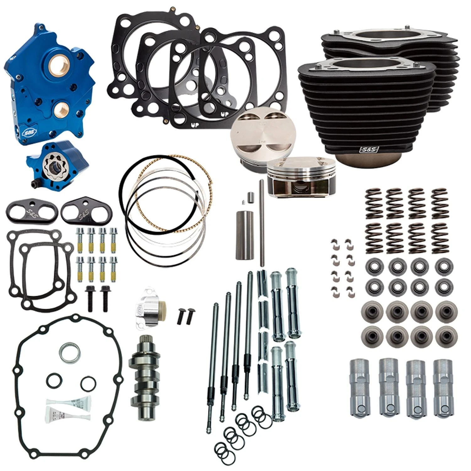 S&S 128ci Big Bore Cylinder & Piston Kit - M8 114 to 128ci — Harley-Davidson Milwaukee-Eight 114ci & 117ci Engines (2017-2024) (SS-910-0685)