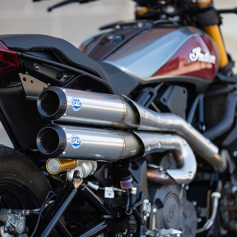 S&S Grand National 2-into-2 High Mount - Indian FTR 1200 - S&S Cycle (SS-550-0950)