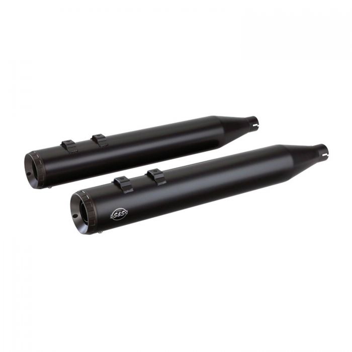 S&S Grand National 4" Slip-On Mufflers - M8 Touring — Harley-Davidson Touring M8 (2017-2024) (SS-550-0690)
