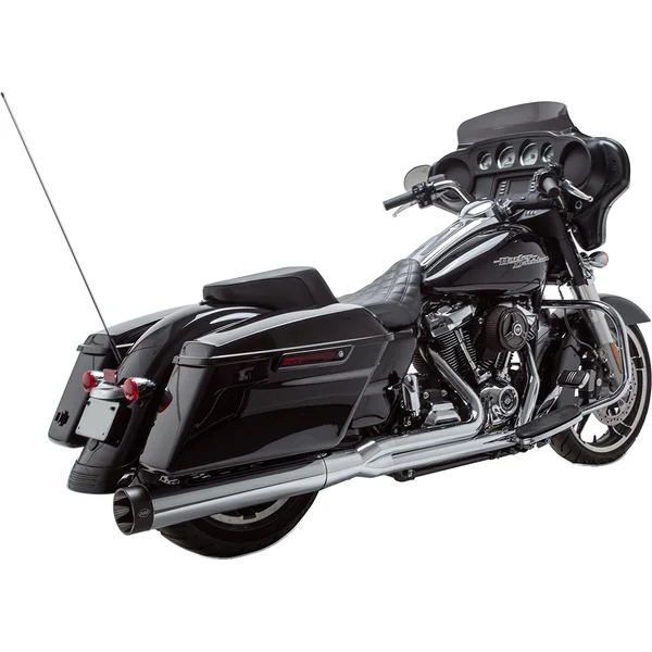 S&S Sidewinder 2-into-1 Exhaust System - M8 Touring Bagger — Harley-Davidson Touring M8 (2017-2024) (SS-550-0728)