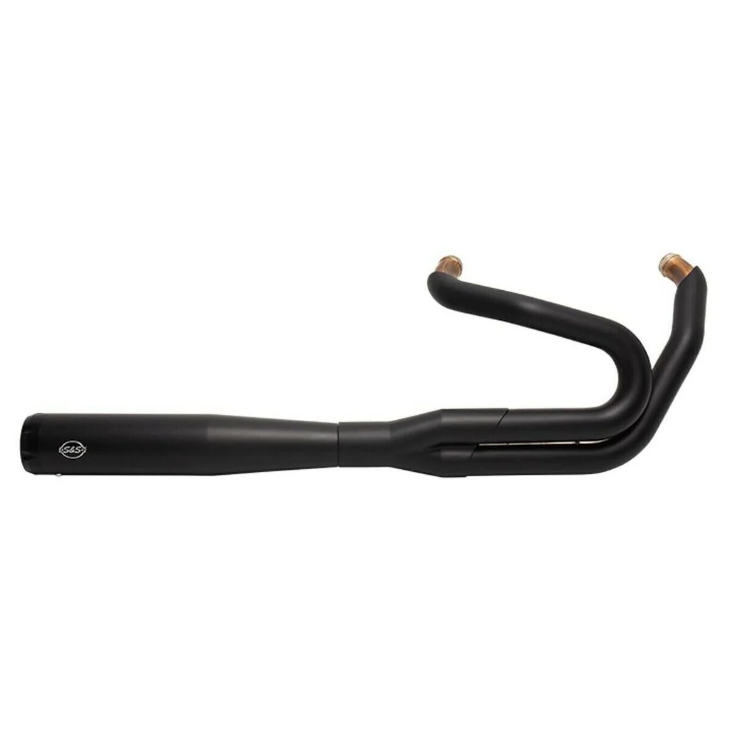 S&S SuperStreet 2-into-1 Exhaust - M8 Softail (Black) — Harley-Davidson Softail M8 (2018-2024) (SS-550-0788)