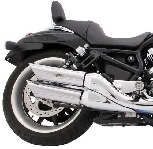 TAB 4" Slip-On Mufflers with Zombie Baffles - Twin Cam Touring — Harley-Davidson Touring Twin Cam & Evo (1995-2016) (TAB-111-1220-Z)