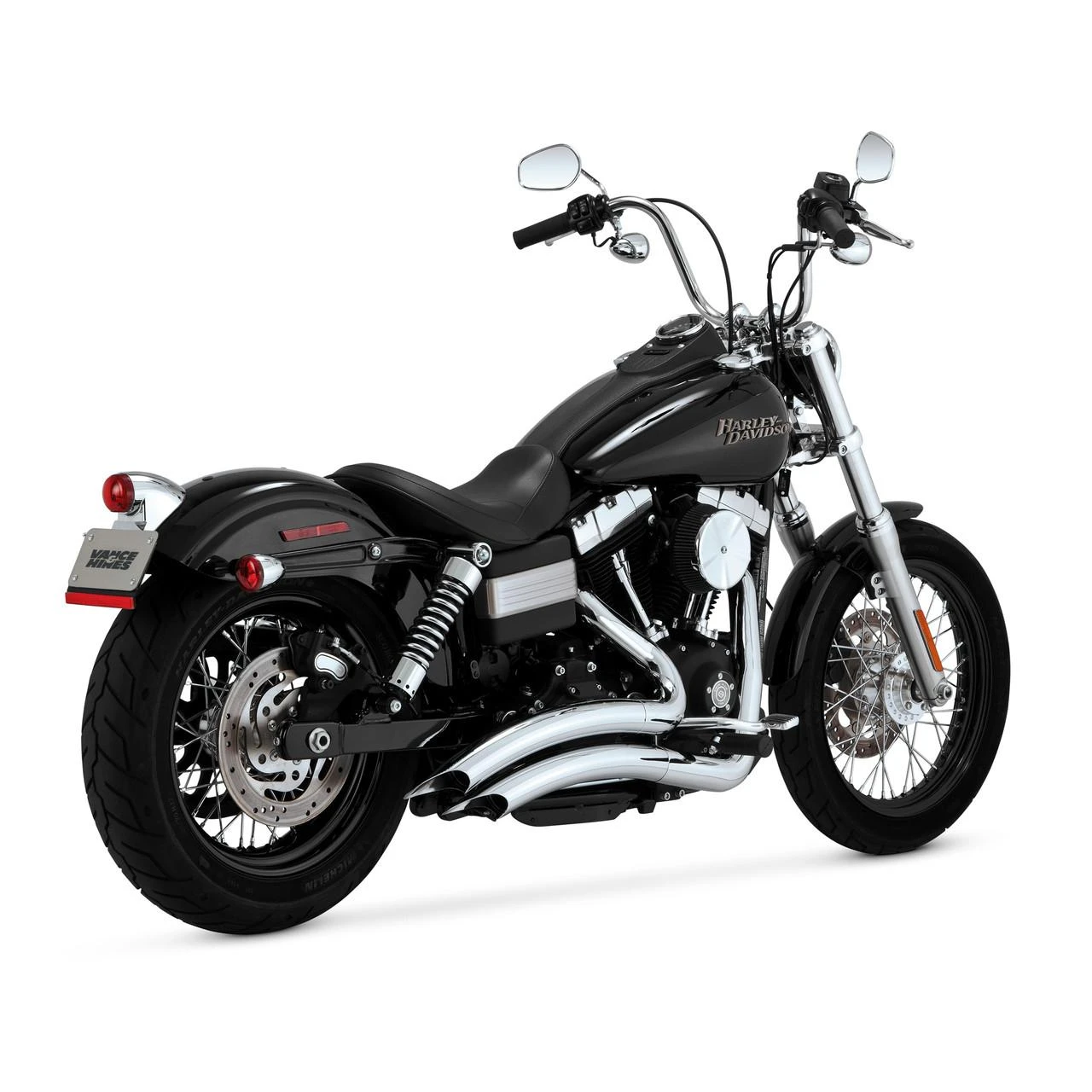 Vance & Hines Big Radius 2-into-2 - Dyna FXD (Chrome) — Harley-Davidson Dyna FXD (2006-2017) (VH-26065)