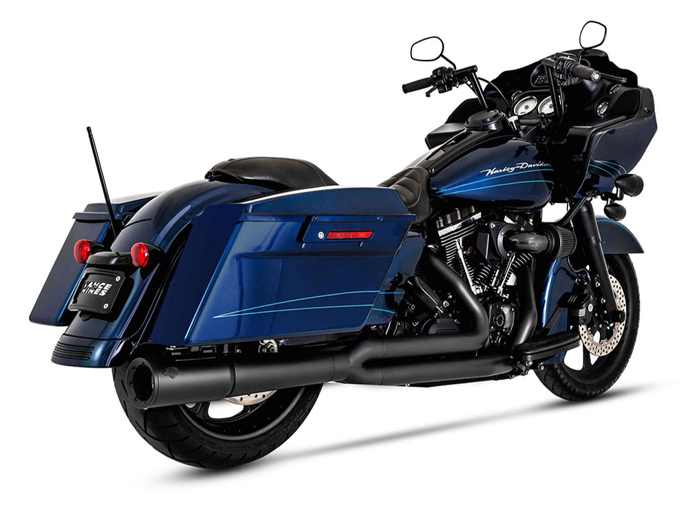Vance & Hines Pro Pipe 2-into-1 - M8 Touring (Black) — Harley-Davidson Touring M8 (2017-2024) (VH-47585)