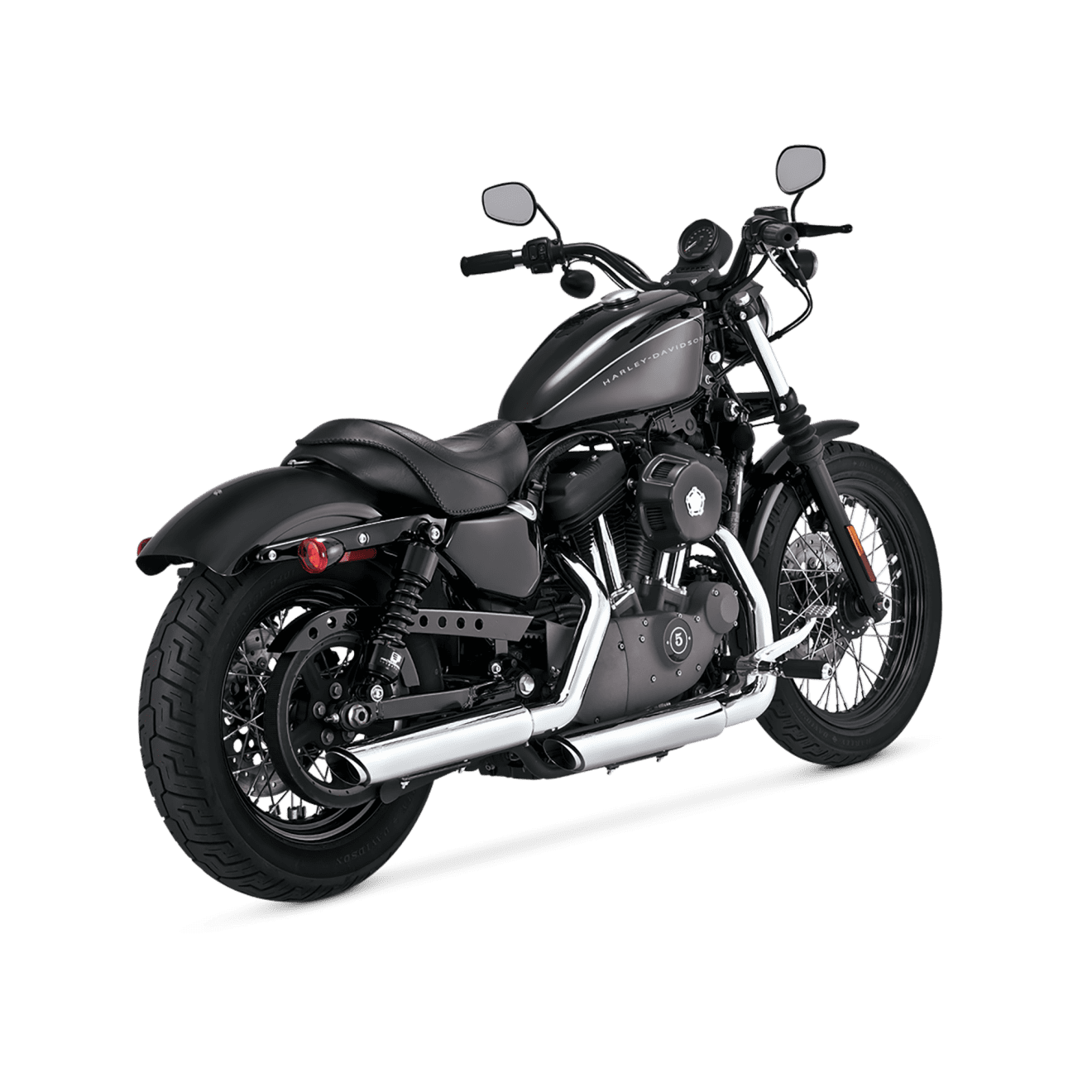 Vance & Hines Twin Slash 3" Slip-Ons - Sportster Iron/48 — Harley-Davidson Sportster XL (2014-2022) (VH-16839)